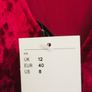 H and M crushed velvet velour red dress BNWT Image 4