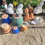 Selection of glazed & terracotta pots Image 5