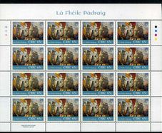 2006 Ireland St Patrick Day Commemorative Stamp Plate 1A1A1A1A Sheetlet Mint Never Hinged (MNH)