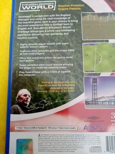 Sven Goran Eriksson s World Challenge PlayStation 2 Ps2 Games Original