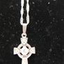 Vintage Sterling Silver 925 Celtic Heart Cross Pendant Necklace 18,2" Image 8