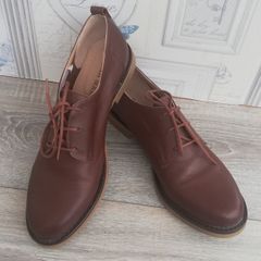 San marina mens brown leather shoes UK 6