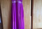 Purple full length dress size 10-12