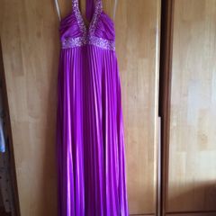 Purple full length dress size 10-12