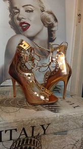 Copper High Heels Size 7
