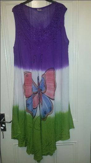 Summer ombre midi dress butterfly size UK20 EU48 Postage included