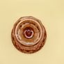 Vintage Pink Pressed Glass Sugar Bowl Image 5
