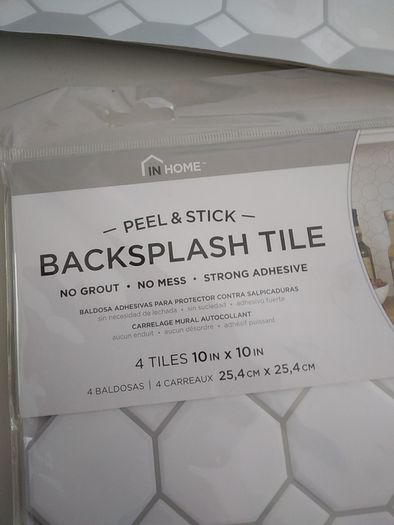 Tiles. Peel and stick.