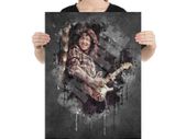 Rory Gallagher Abstract Poster A2 Size