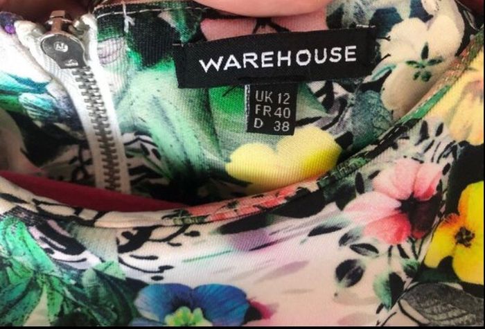 Warehouse floral dress - sz 12