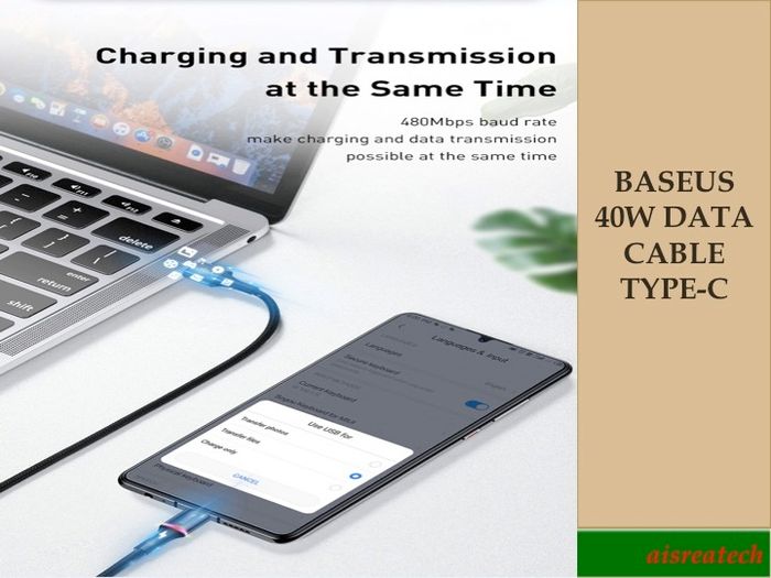 BASEUS 5A USB Type-C Cable For Huawei Mate 30 20 P40 P30 P20 Pro Lite