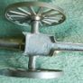 Vintage Brass Cannon with  barrel and brass wheels - Military History - 8" Image 10