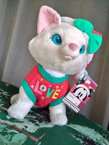Shop Disney Marie Aristocats Christmas Festive Holiday Soft Toy Plush