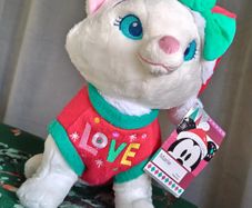 Shop Disney Marie Aristocats Christmas Festive Holiday Soft Toy Plush