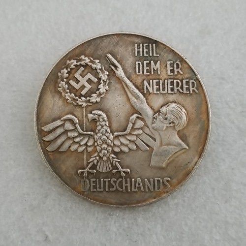 Ww2 Mark German Coin  Hitler Luftwaffe Swastika Nazi Warplane  Reichsmark