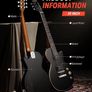 LP Electric Guitar Kit Full Size Guitar Starter Set 39 Inch Solid Body with Bag, Strap, Cable (FREE SHIPPING) Image 5