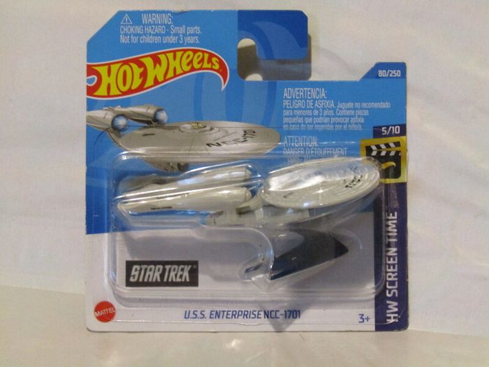 Hot Wheels Star Trek USS Enterprise NCC-1701 Diecast Car Type 1 Brand New Sealed