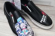 New Japan design ladies slip on sneakers Anime style UK 8