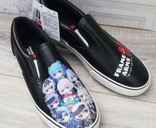 New Japan design ladies slip on sneakers Anime style UK 8