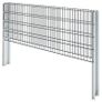 2D Gabion Fence Galvanised Steel 2.008x0.83 m 8 m (Total Length) Grey Image 4