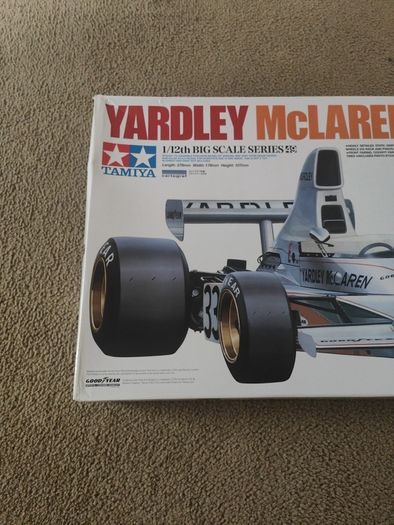 Tamiya 1/12 Yardley McLaren M23 1974 Formula 1. D.Hobbs. 12049