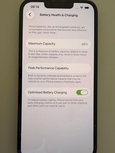 Apple iPhone 13 128GB Midnight - 88% Battery - Excellent Condition - Boxed