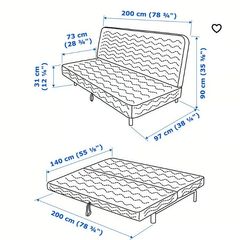 Frame seat sofa bed