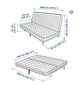 Frame seat sofa bed