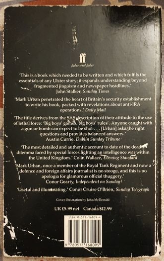 Big Boys Rules: The SAS and the Secret Struggle Against the IRA by Mark Urban