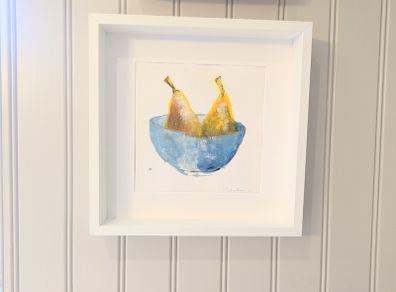 Signed Original Still Life in White Box Frame - perfect gift