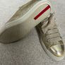 Prada Gold Glitter Sneaker UK5 Image 4