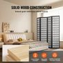 Room Divider, 4 Panel Japanese Room Divider, Wood Folding Privacy Screen Indoor, Japanese Partition Dividers Portable Decoration Screens, for Room Separation Home Office Restaurant & Bedroom Image 3