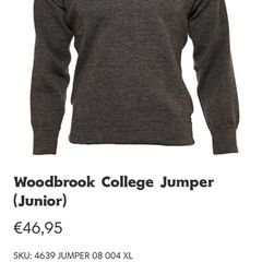 Woodbrook college bray school jumper