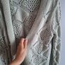 Beautiful light mint green chunky knit cardigan Image 2