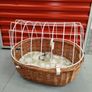 Aumuller Wicker Bicycle Pet Basket with Safety Grid XL Image 3