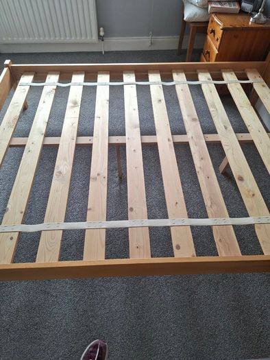 Pine bed frame