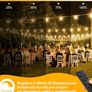 Outdoor Festoon Light Mains Powered with Timer & Dimmable 15M String Lights LED Bulb Shatterproof, Waterproof Garden Lights for Outside Pergola Party Gazebo Image 3
