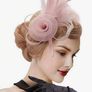 Lovely Pink Hair Accessories - clip on & headband Image 2