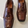 italian brown leather loafers Image 2