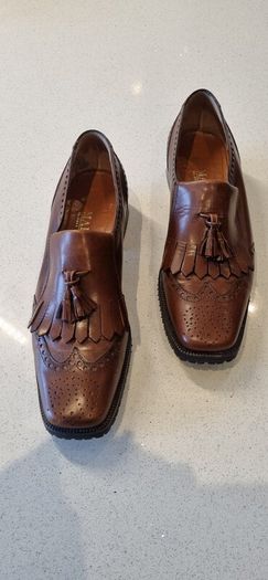 italian brown leather loafers