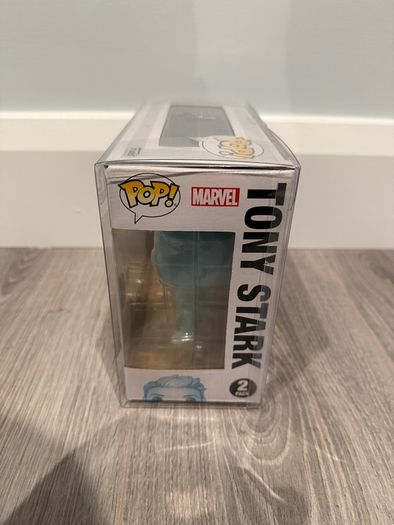 Funko Avengers Iron Man Morgan Stark and Tony Stark Pop in a Box Exclusive Glow in the Dark 2 Pack Vaulted