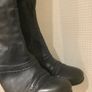 Marco Tozzi Black Long leather Boots Image 4