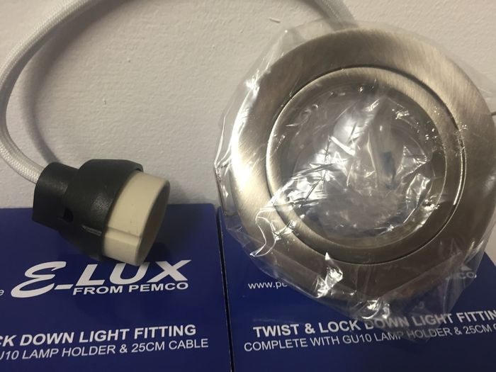 Down Light Lights Satin Chrome