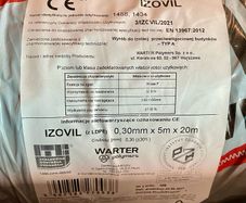IZOVIL Heavy Gauge DPM Damp Proof Membrane 0.30mm 300 micron 5m x 20m roll