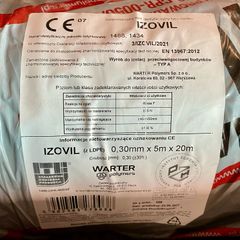 IZOVIL Heavy Gauge DPM Damp Proof Membrane 0.30mm 300 micron 5m x 20m roll