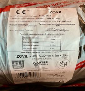 IZOVIL Heavy Gauge DPM Damp Proof Membrane 0.30mm 300 micron 5m x 20m roll