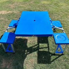 Folding camping / picnic table and chairs