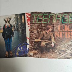 Pair of UK Subs PS 7" colored vinyl, Punk