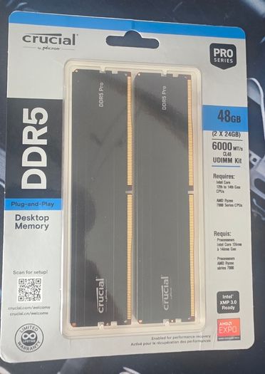 Ddr5 6000hz New Pro Crucial  48gb