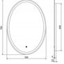 LED Bathroom Mirror 50x70cm Image 3